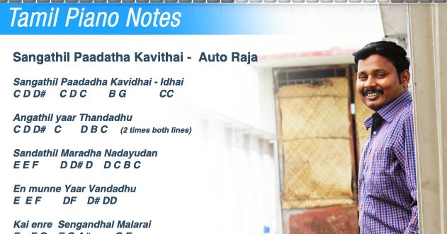Tamil Piano Notes: Sangathil Padatha Kavithai Auto Raja Tamil Piano Notes: Sangathil Padatha Kavithai Auto Raja