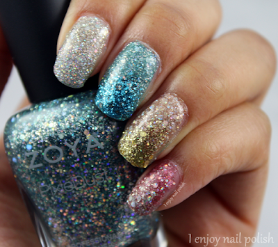 I enjoy nail polish: My Glittery Birthday Mani