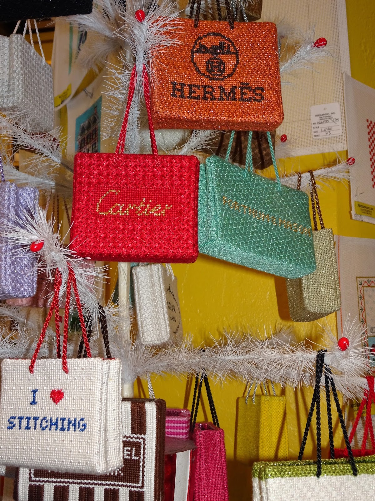 The French Tangerine needlepoint update and a san francisco shop