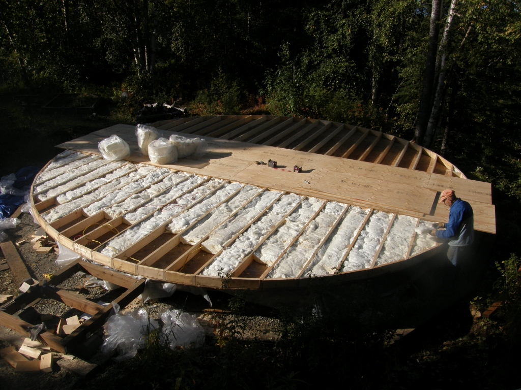 An Alaskan Family with a Yurt A New Yurt Deck