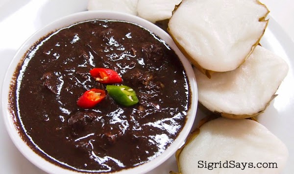 Dinuguan with puto from Quan Delicacies - Bacolod restaurant