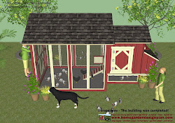 chicken coop plans build s101 building construction op perspective completed