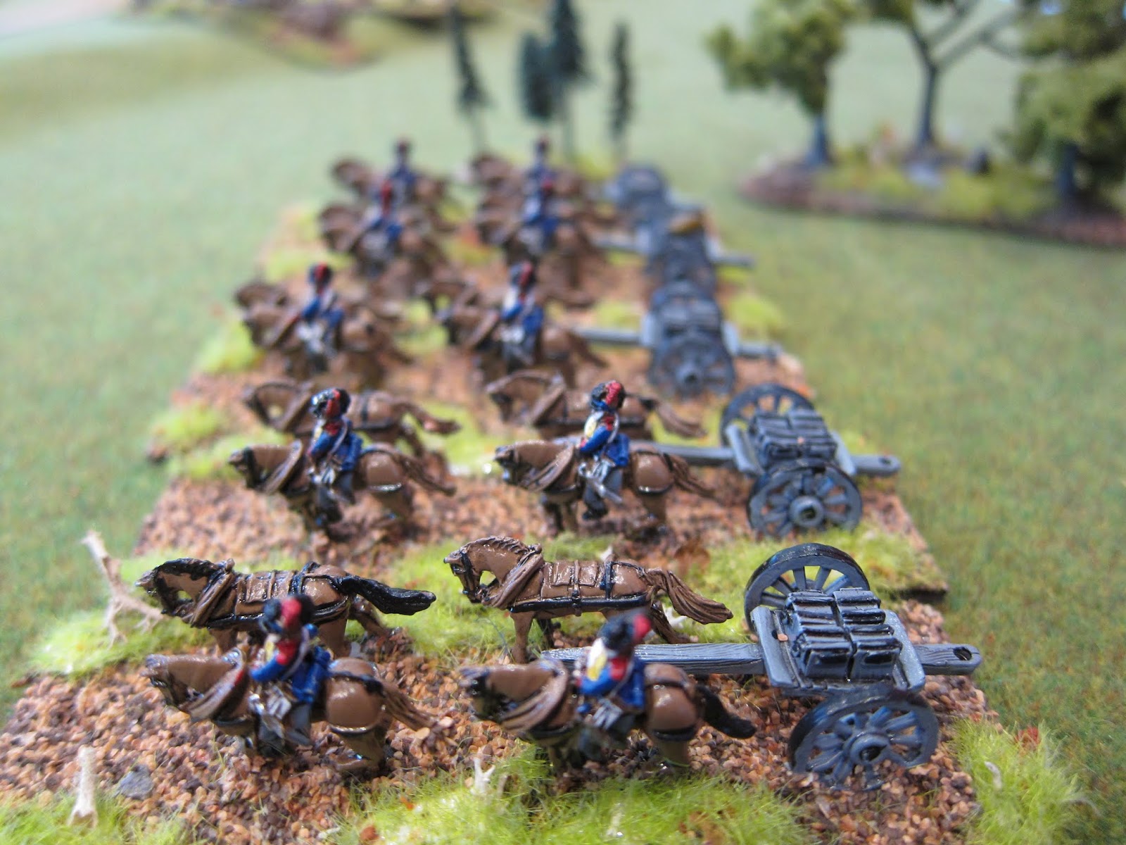 10mm Napoleonics British cassions and limbers