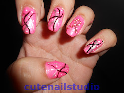 cancer breast nail awareness thanks nails cute