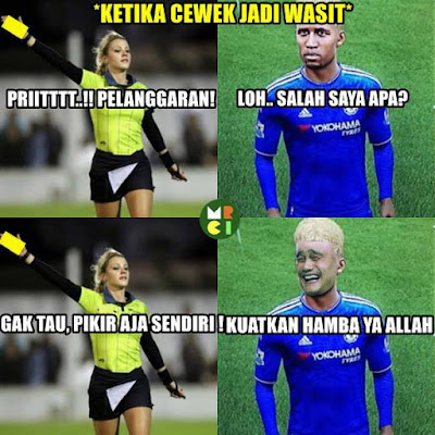 6 Meme 'Cewek Jadi Wasit' Ini Bikin Para Cowok Serba Salah