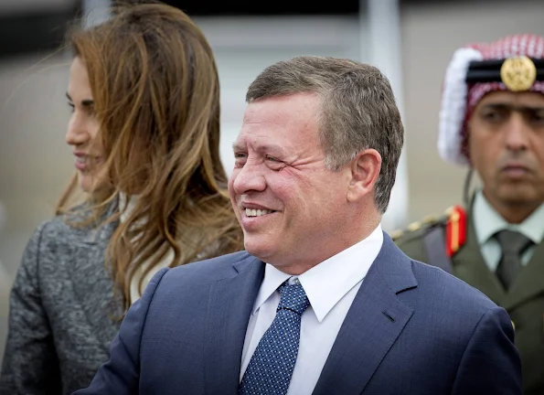 King Abdullah and Queen Rania of Jordan met wit King Philippe and Queen Mathilde of Belgium.