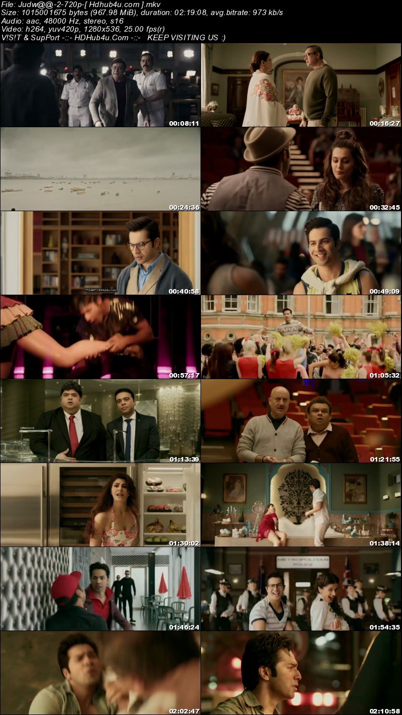 Judwaa 2 Hindi Movie 720p HDRip 950Mb Download