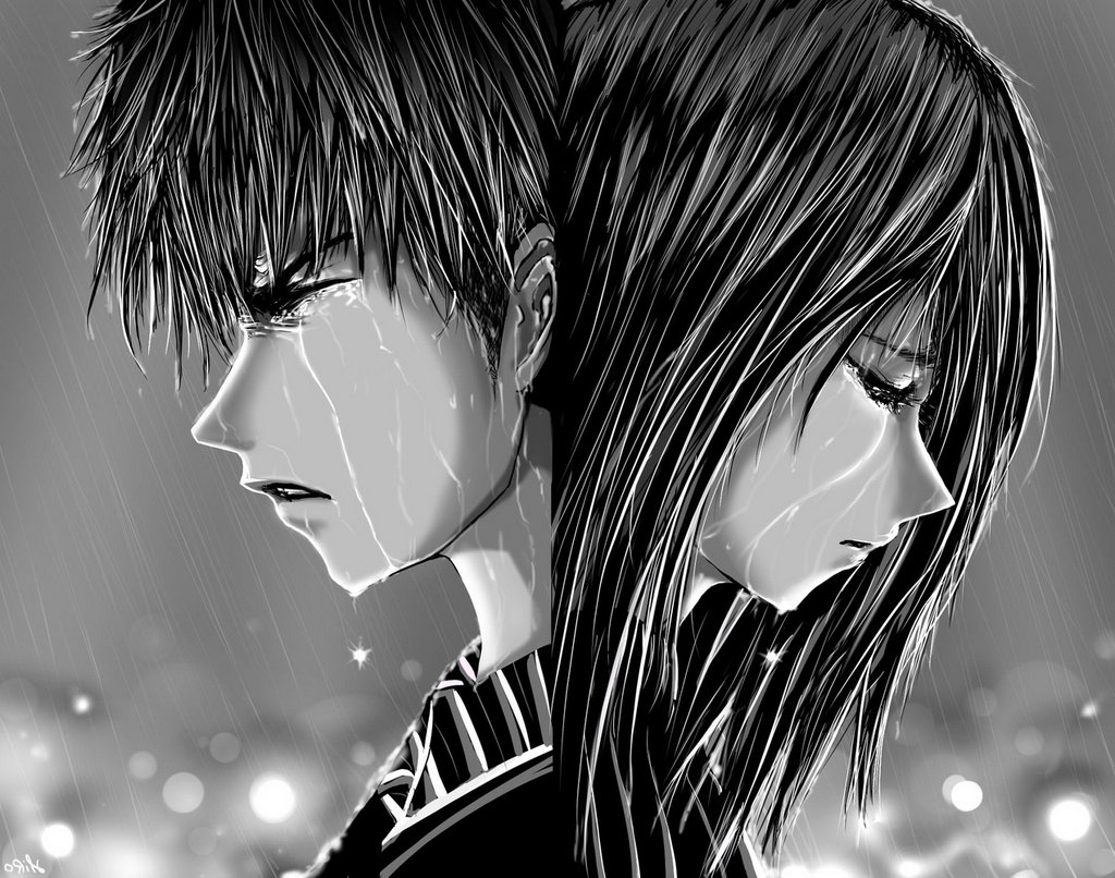 Sad Anime Boy Crying In The Rain Alone - Otaku Wallpaper