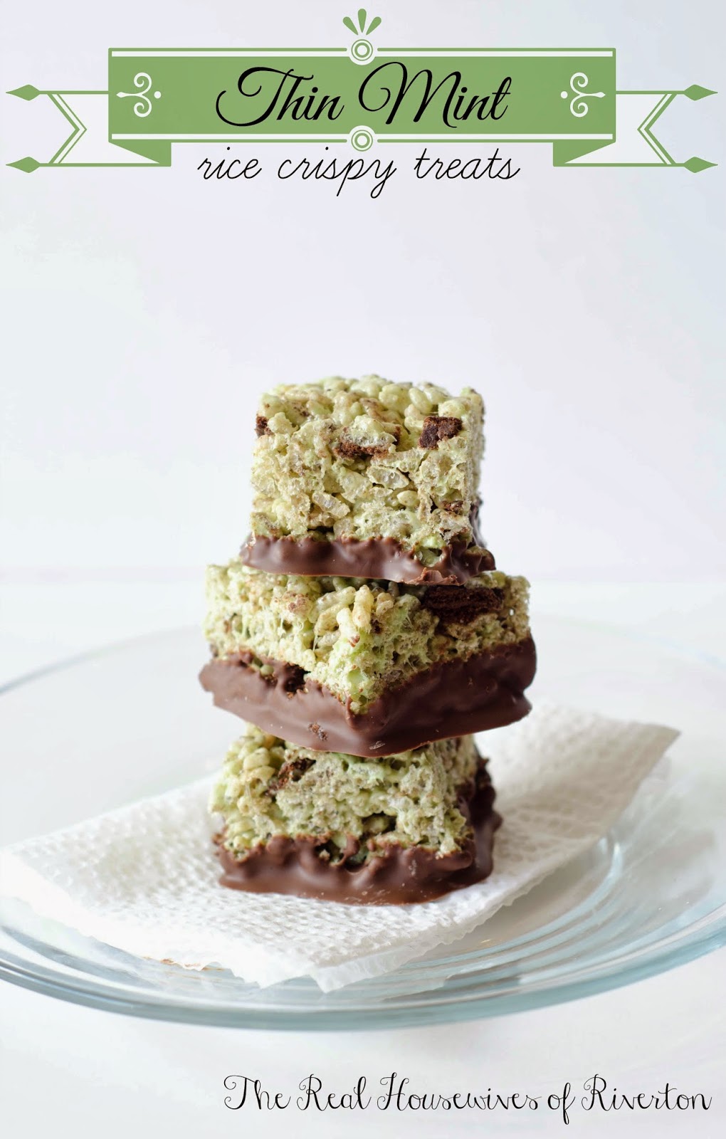 Thin Mint Rice Krispie Treats from The Housewives of Riverton