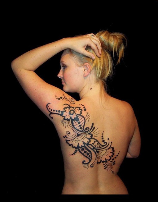 Tribal Shoulder Tattoo For Girls