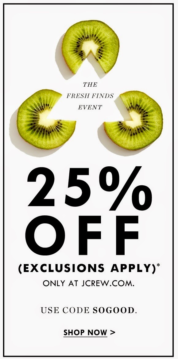 J.Crew Aficionada 25 Off at J.Crew (select items, of course!)
