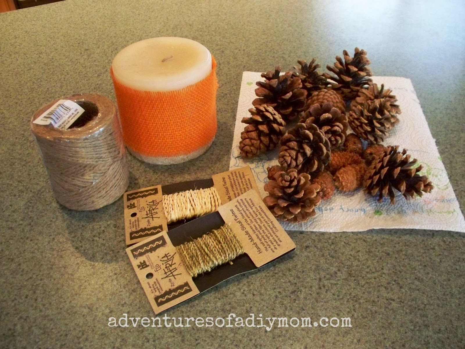 How to make Pinecone Flowers Adventures of a DIY Mom