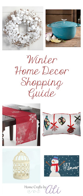 Winter Home Decor Shopping Guide Items for Kitchen Living and Outdoor