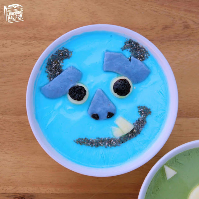How to make Monster's Inc. Mike and Sully Smoothie Bowls!