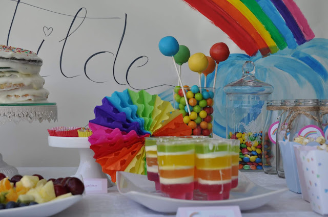 aniversario arco-íris rainbow birthday party
