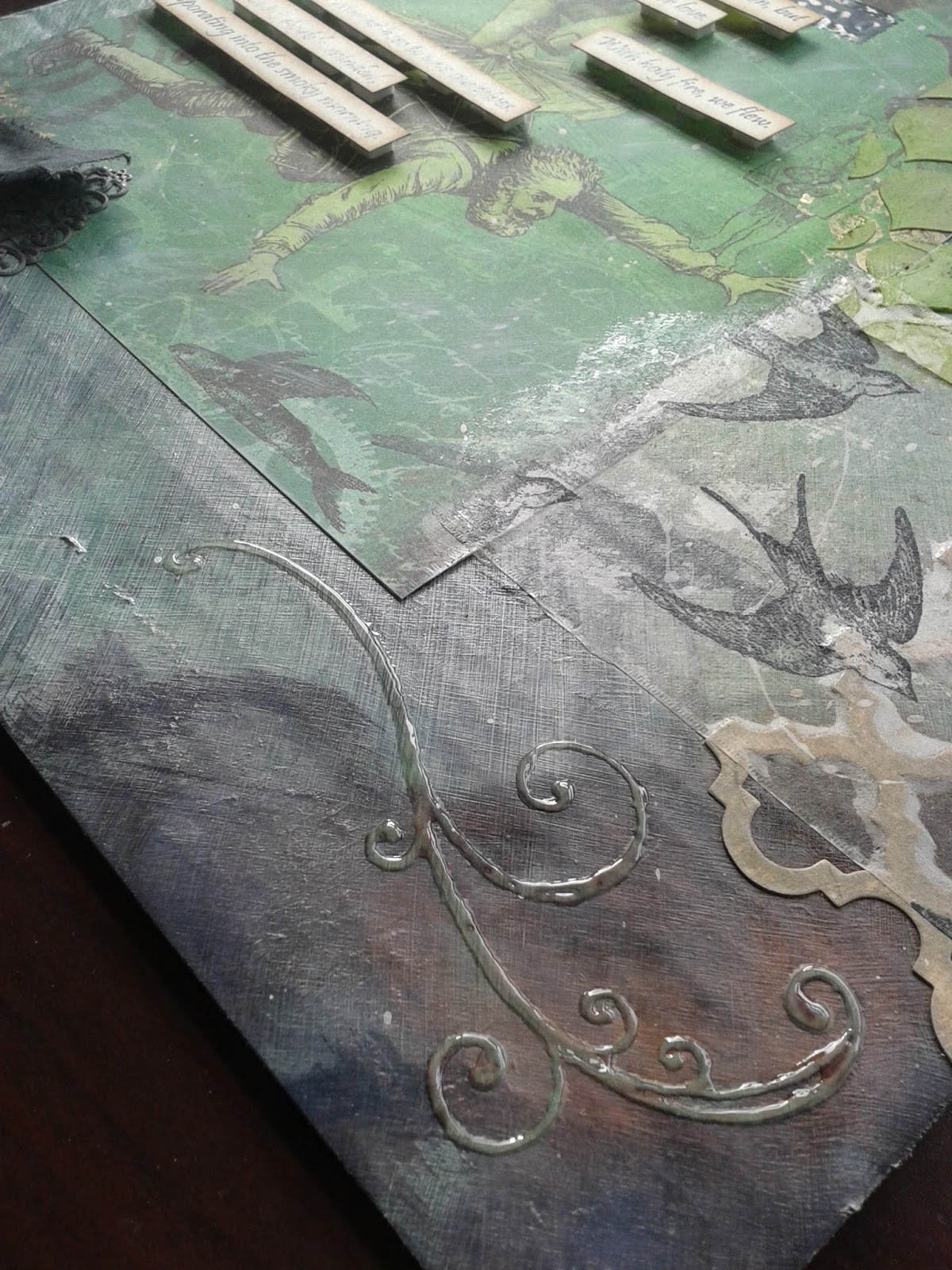 SambuCOrona Gypsum MixedMedia Finished Work