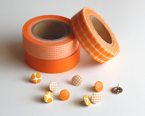 Thumbtack washi tape idea