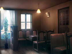 anime landscape restaurant background