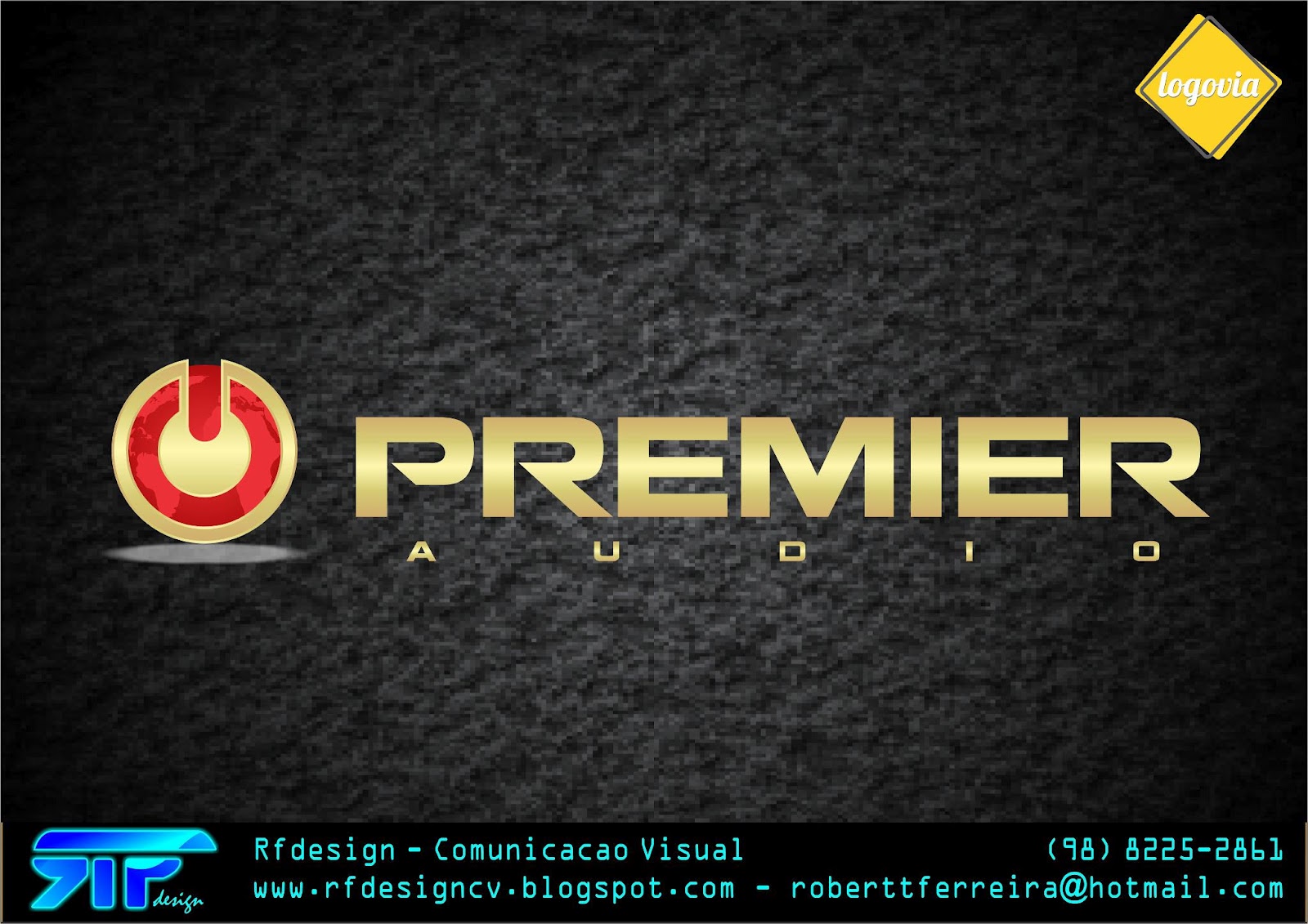 RFDESIGN COMUNICAÇÃO VISUAL LOGOMARCA PREMIER AUDIO