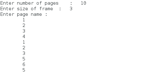First in First out page replacement algorithm ~ Coding and Algorithms
