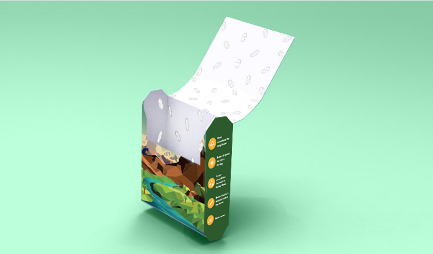 Res package. Korean pads packaging design. cymka packing design. repackage.