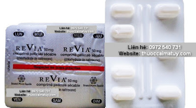 Thuốc chống tái nghiện ma túy Revia (Naltrexone 50mg)