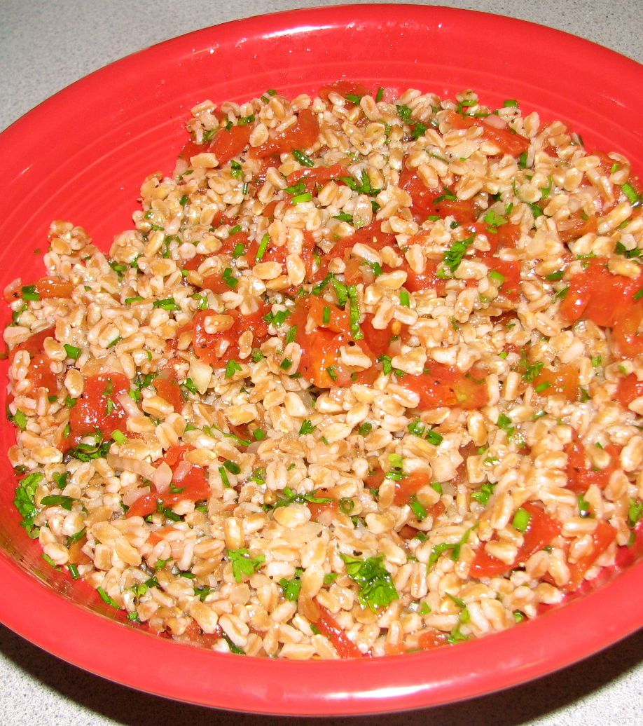 Shel's Kitchen Farro Salad with Tomatoes and Herbs