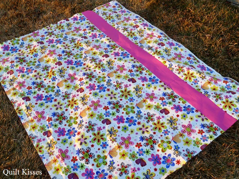 Quilt Kisses Simple Pieced Backing Tutorial