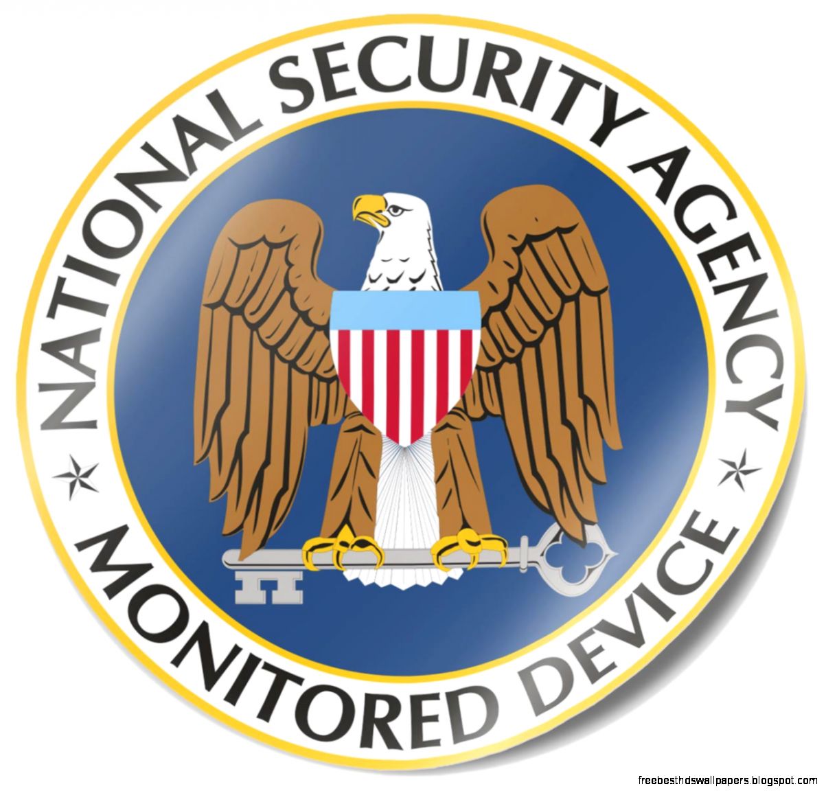Aufkleber NSA Monitored Device