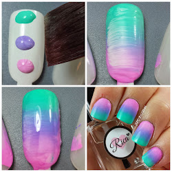 nail gradient beauty pastel pastels buffs purple designs nails easy plump polished manicure colors ombre paints fuchsia mixed started bit