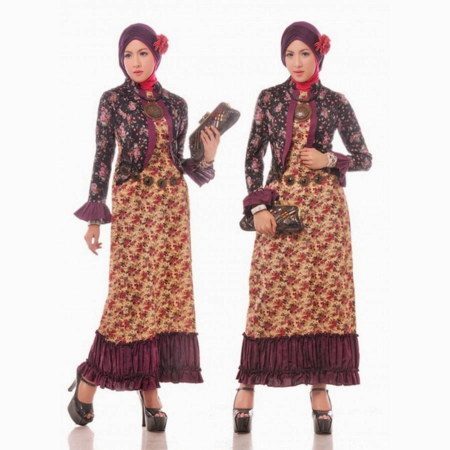 40 Gambar Desain Baju  Muslim Remaja Tren 2019