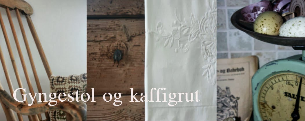 Gyngestol og kaffigrut