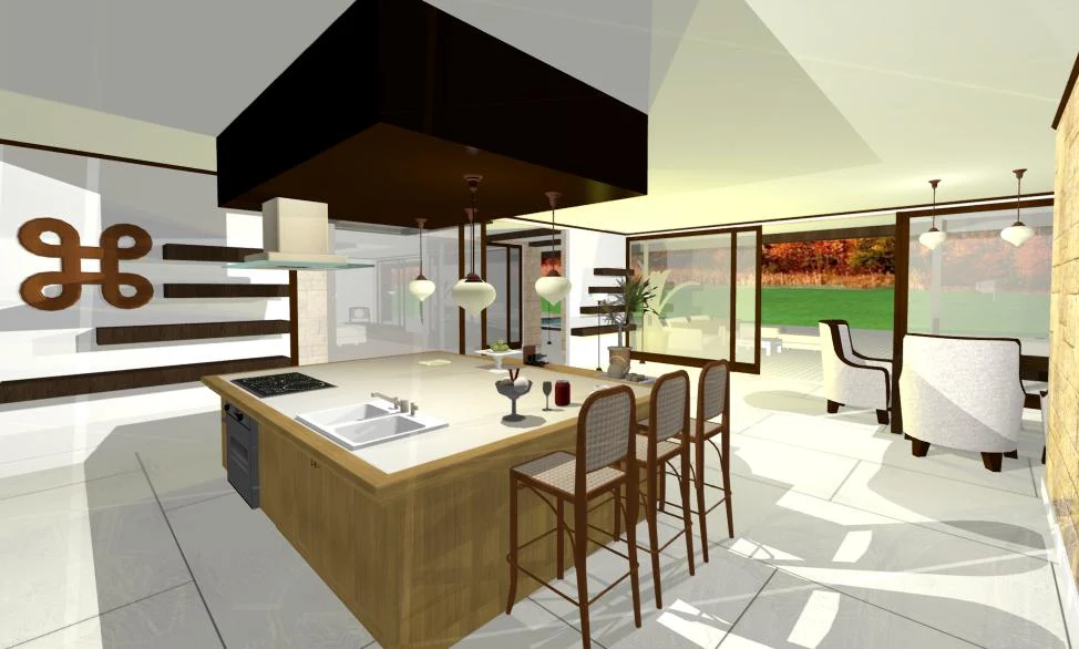 Design Interior Constanta - Design interior living cu bar casa Constanta / Amenajari Interioare