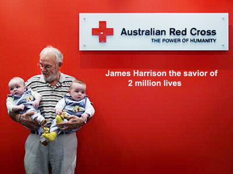 At the age of 13, James Harrison promised to be donate blood when he grew up. Today, at the age of 80, he has saved more than 2 million lives