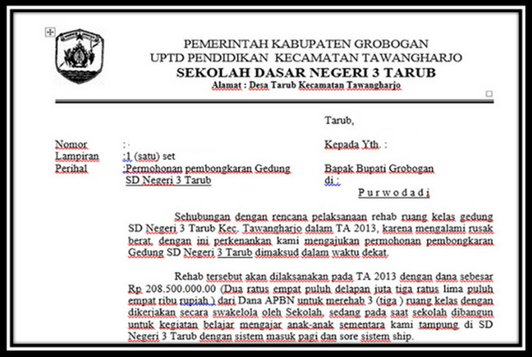 Contoh Surat Permohonan Izin Bongkar Gedung - Recipe And Food