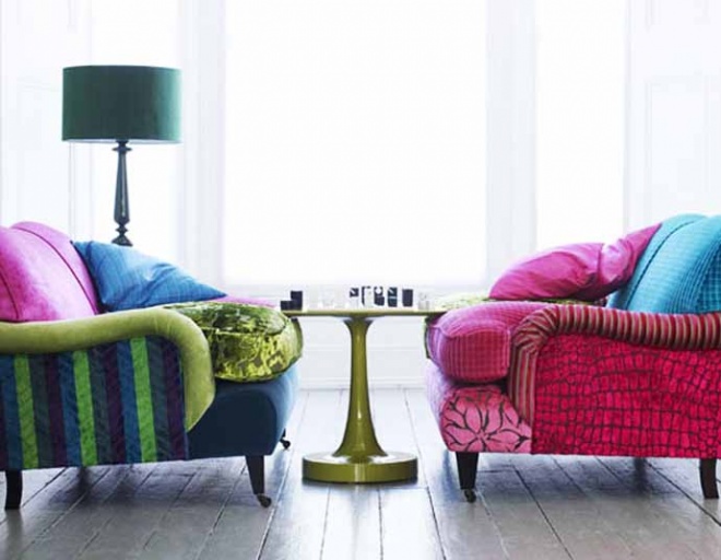 clasic home design Recycled Patchwork Fabric Sofas