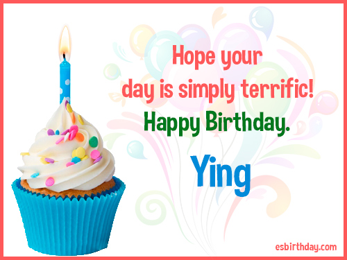 Ying Happy birthday Ying Happy birthday