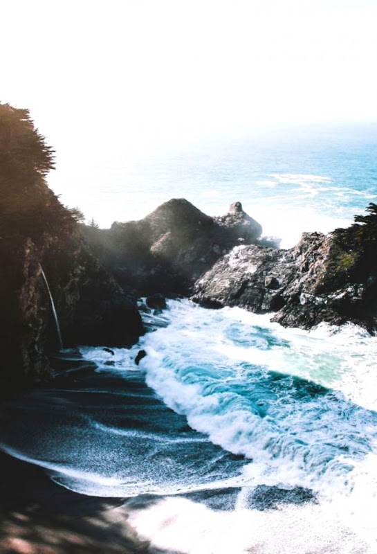 Ocean Coast Beach Waves Creative Photography Wallpaper