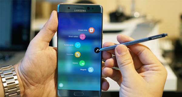 Smartphone dengan stylus - Samsung Galaxy Note 7