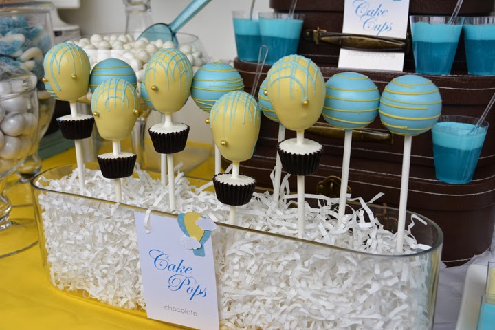 Vintage Modern Hot Air Balloon Baby Shower