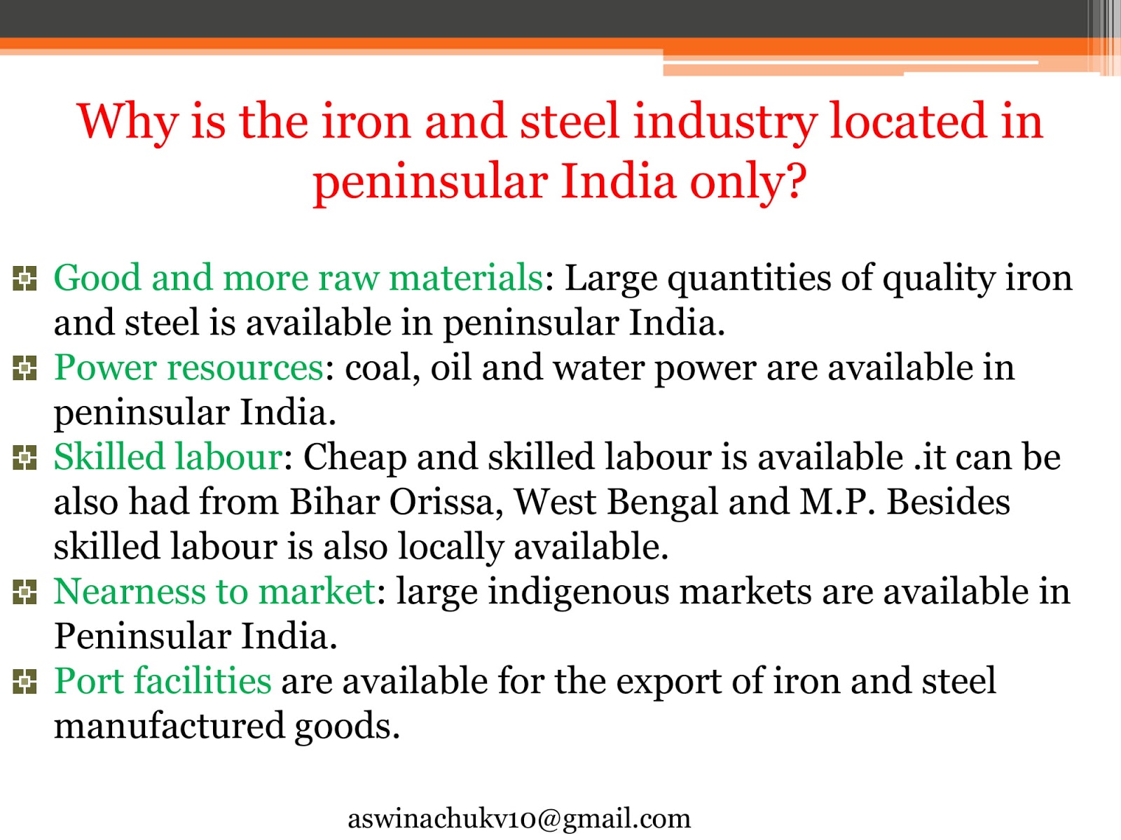 Manufacturing Industries Class X Ch 6 (Geography)