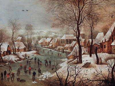 Pieter Brueghel il giovane: Paesaggio invernale con trappola per uccelli