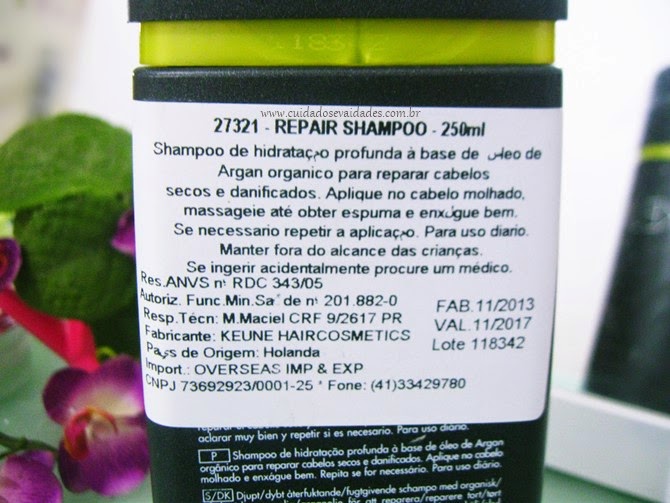 Resenha Shampoo Keune Repair