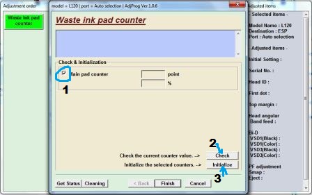 Epson L120 Waste Ink Pad Counter Full