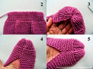 sapatinho de trico para dormir passo a passo