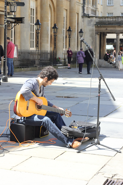 Busker in Bath