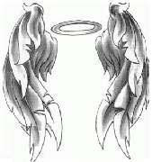 angel wing tattoos, tattoos