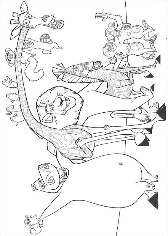 Posted in Madagascar 2 Coloring Pages title=