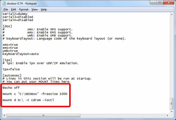 change dosbox resolution change dosbox resolution