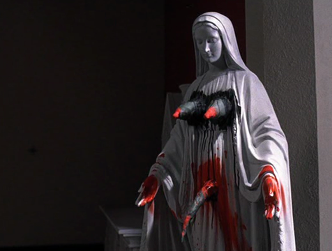 La Virgen profanada de la película El exorcista - Cine de Escritor